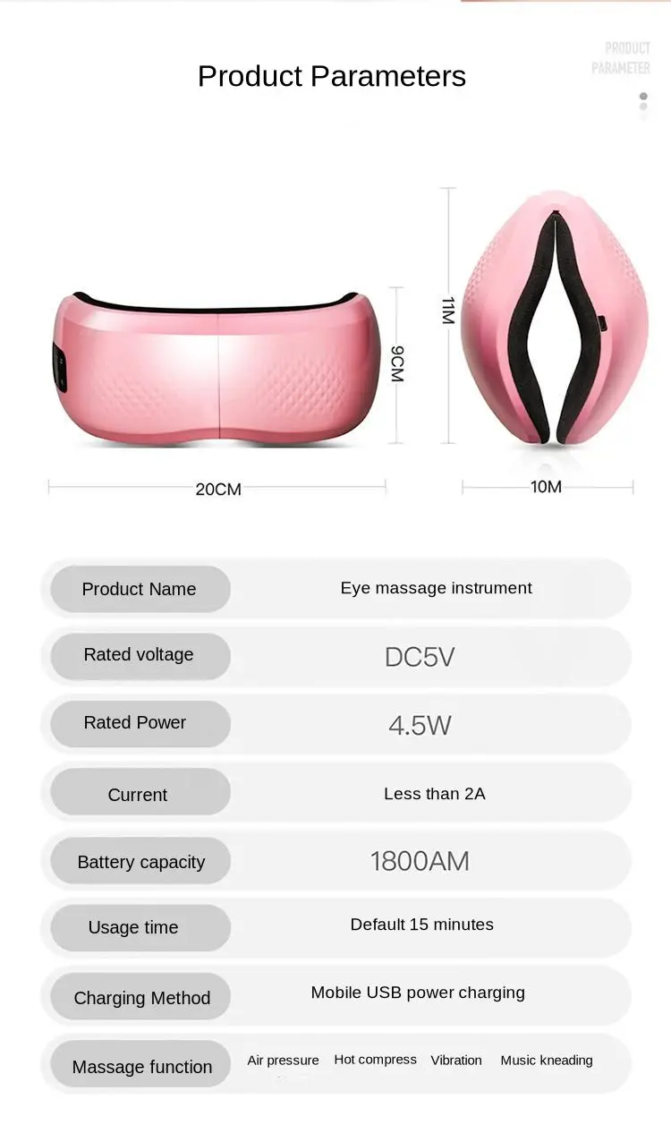 Dispositivo de Cuidados com os Olhos Electirc Inteligente Olho Massageador Anti Rugas Olhos Massagem Fadiga Aliviar Círculos Escuros Remover Aquecido Relaxar 28 Beleza e saúde