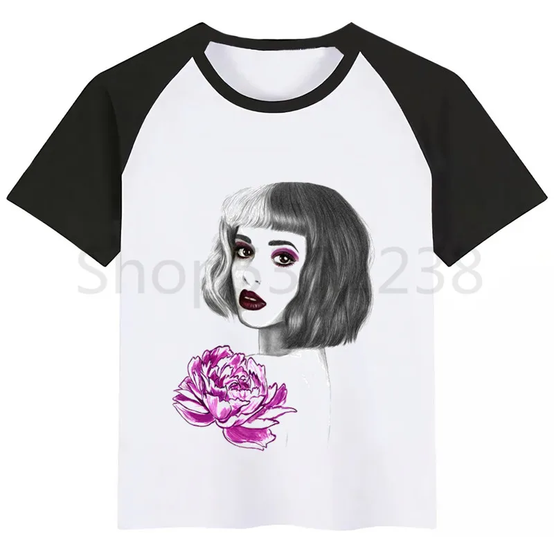 Melanie Martinez/футболка для мальчиков детская одежда с короткими рукавами и принтом для мальчиков Детский Белый Топ, топы для мальчиков, детские футболки новая летняя футболка
