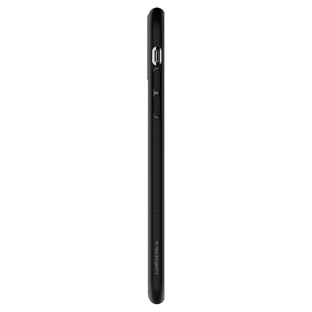 Spigen Liquid Air Series плетение гибкий, мягкий, полиуретановый Противоскользящий легкий матовый черный бронированный чехол для iPhone 11