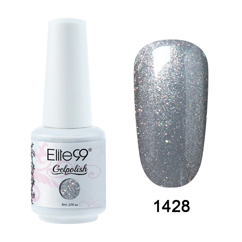 Elite99 8 мл Гель-лак для ногтей Vernis Полупостоянный лак для ногтей УФ-гель лак для ногтей эмаль для маникюра Лак для ногтей - Цвет: 1428