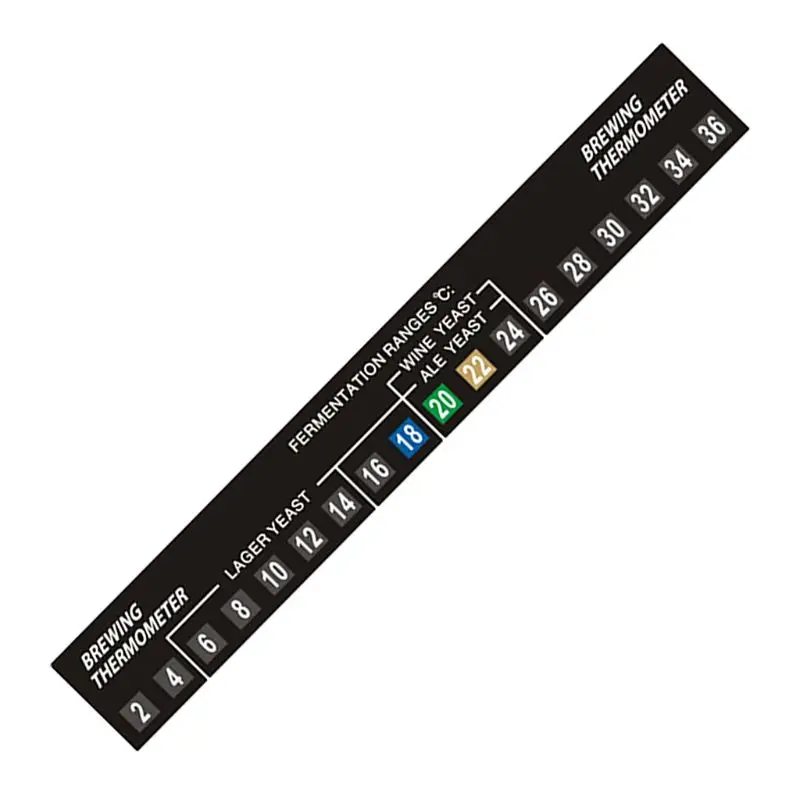 Fermometer Self Adhesive Homebrew Thermometer Home Brewing Beer Wine Temperature Sensor Reader 5/10pcs