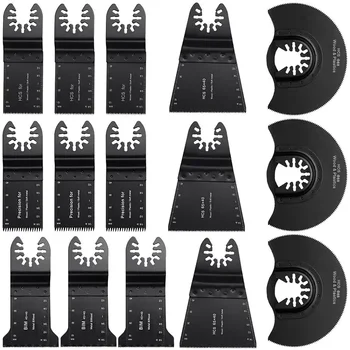 

15Pcs Metal Wood Oscillating Multitool Quick Release Saw Blades Fit for Porter Cable