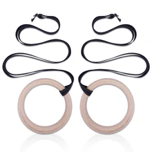 28/32 мм деревянные гимнастические кольца для тренажерного зала с 4,5 м регулируемый плечевой ремень для домашнего спортзала Crossfit подтянуть всего тела сила мышц обучение