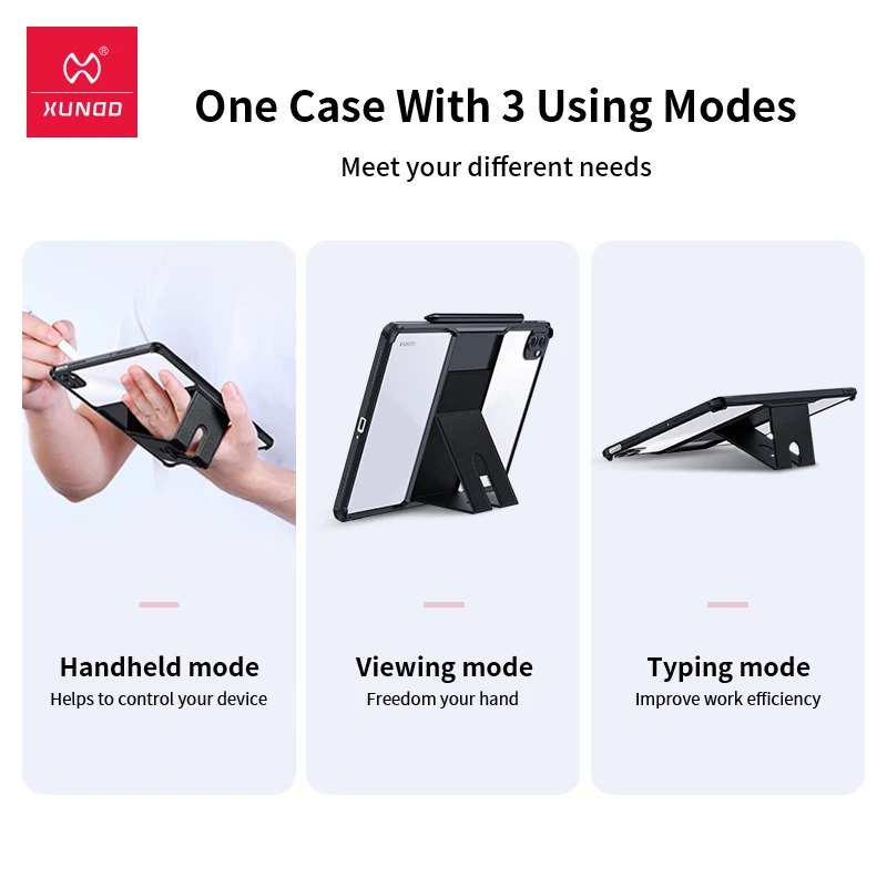 For Xiaomi Mi Pad 5 Pad 6 Case,Xundd Airbags Anti-drop Tablet Cover-with Invisible Stand Lens Protection Case  For Xiaomi Pad 5