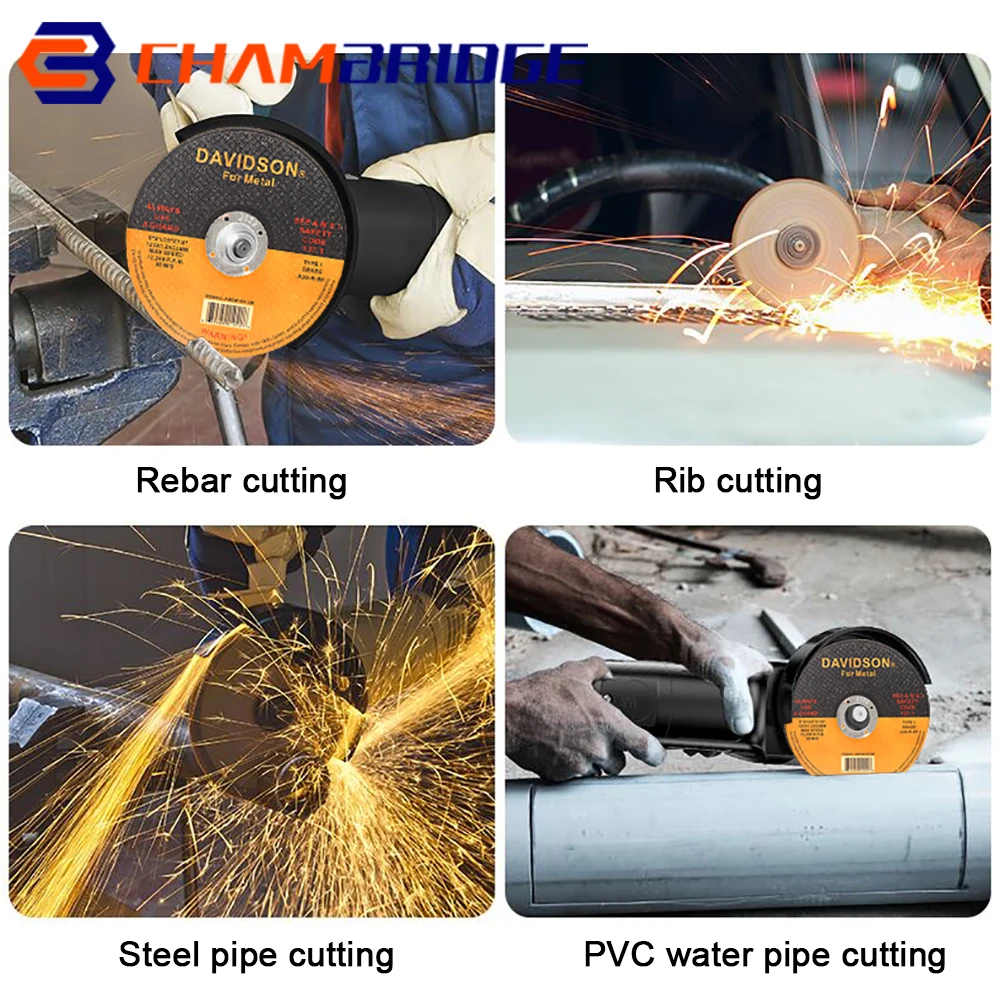 125mm Metal Cutting Discs 5" 1/25" Bore Cut Off Wheel Flap Sanding Grinding Discs for Angle Grinder Rotary Tool 10Pcs