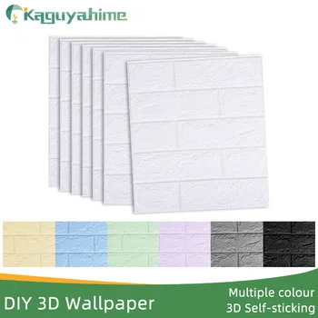 

Kaguyahime 3D Self-Adhesive Wallpaper Brick DIY Waterproof Wall Sticker Brick Decoration Wallpaper For Kids Room Living Room