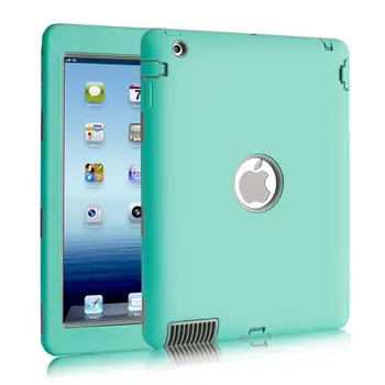 

Heavy Duty Shell For Ipad 4 3 2 A1458 A1459 A1460 Silicone Armor Case For iPad 2 3 4 Kids Safe Hard Cover +Stylus Pen+Gift.