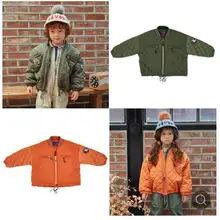 Детская зимняя куртка; коллекция года; новое Брендовое осеннее бархатное пальто для мальчиков и девочек с принтом героев мультфильмов; детская плотная верхняя одежда; теплая Модная одежда