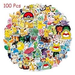 DIY 10/50/100 Pcs Waterproof Pokemons Pikachu Anime Stickers For Phone Laptop Motorcycle Wall Guitar Luggage Skateboard Kpop