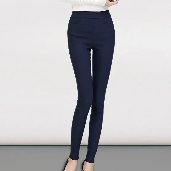 

Womens Casual Spandex White Khaki Red Blue Green Black Leggings Pants Femme Woman Autumn High Waist Push Up Leggins Mujer