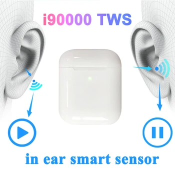 

I90000 TWS Smart Sensor Wireless Earphone 8D Super Bass Bluetooth 5.0 Earbuds Pk W1 H1 Chip i500 i30000 i8000