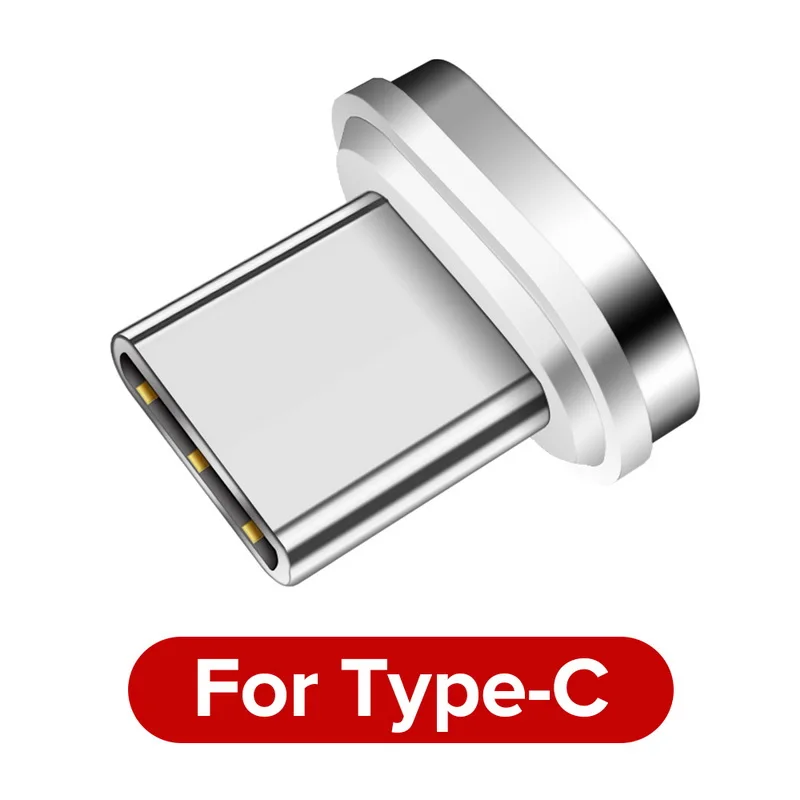 2 м Магнитный кабель для быстрой зарядки 3 А для iPhone SR XS samsung S8, зарядное устройство для быстрой зарядки 3,0 Micro usb type C, магнитный шнур для зарядки телефона - Цвет: For Type C Plug