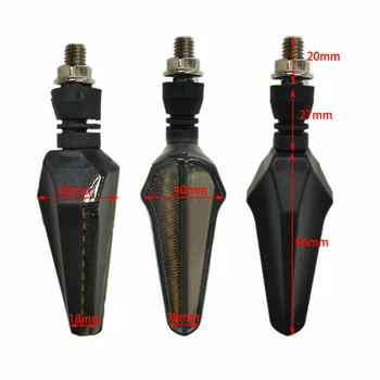 

Anti-collision LED Lights Motorcycle Replacement Turn Signal ABS Plastic