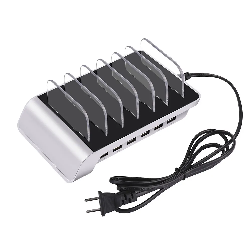 Зарядная станция для нескольких устройств USB Зарядное устройство станции 6-Порты и разъёмы зарядка через usb держатель для телефона DU55