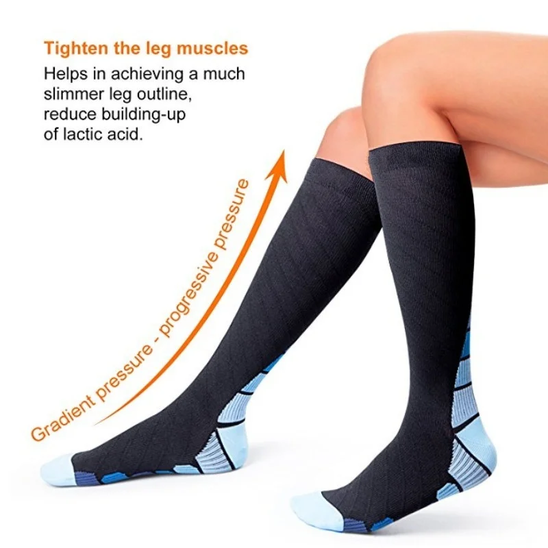 High Quality Professional Compression Socks for Men & Women Running Nurses Shin Splints Flight Travel Anti-Friction Sport Socks