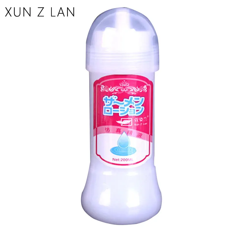 Imitation Semen Lubricant 200ML Vaginal Creamy Lubrication for Anal Sex Water Base Lubricant Sex Oil sex lubricant