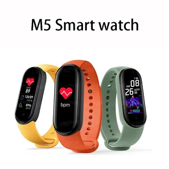

M5 Smart Bracelet Bluetooth Sport Fitness Tracker Heart Rate Monitor Waterproof Women Men Wristwatch Smart Band Smart Watch 2020