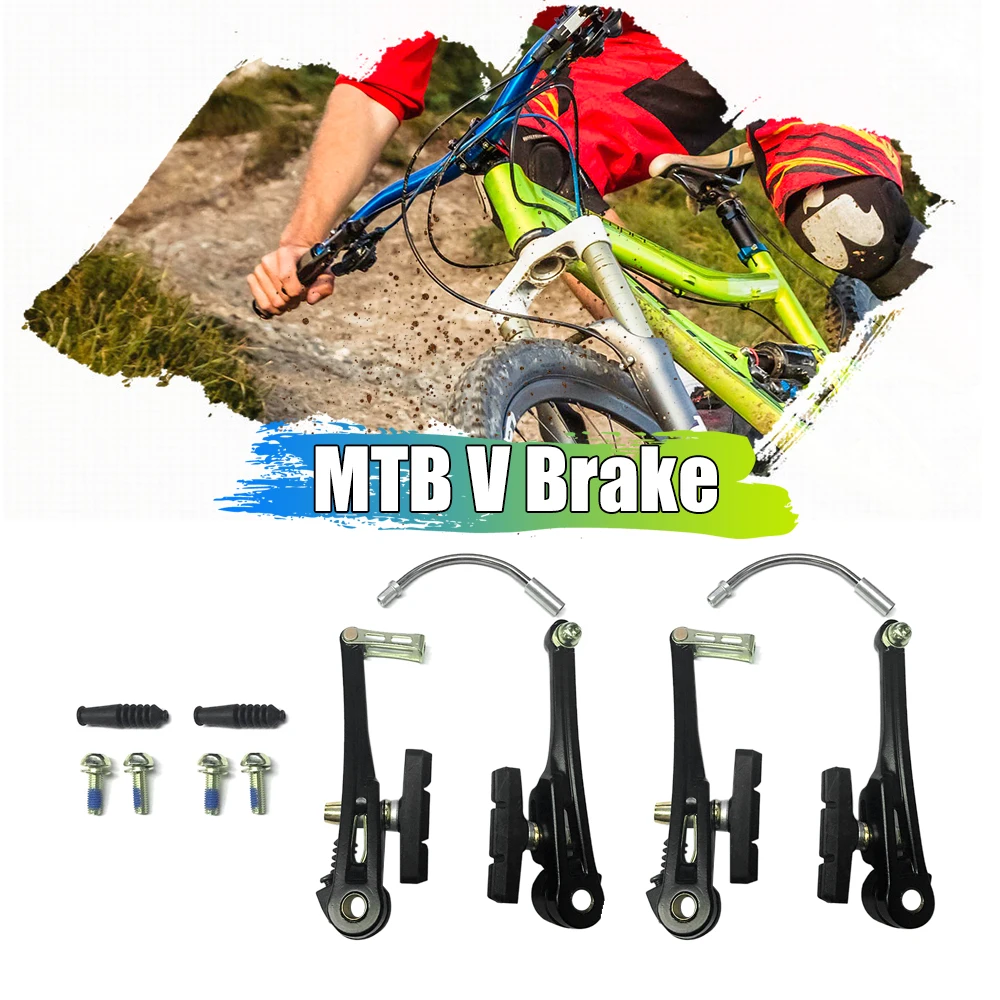 Алюминиевый велосипедный v-образный тормоз, велосипедный MTB Горный комплект велосипедных тормозов, велосипедная Экипировка, Аксессуары для велосипеда, комплект велосипедных тормозов