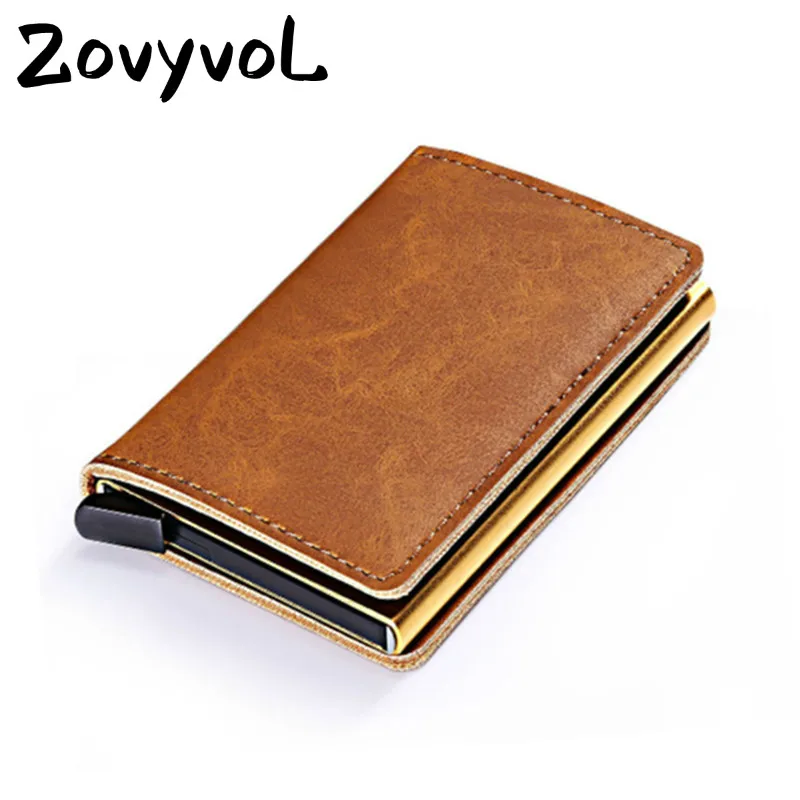 ZOVYVOL 2020 металлический ID кредитный держатель для карт с RFID винтажный Чехол