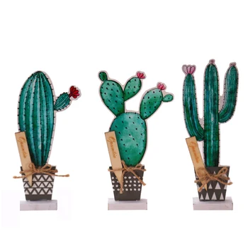 

Spring Simulation Plant Pot/Wooden Cactus Decoration/Assembling Christmas Decorations/Party Decorations/Office Desktop Decor