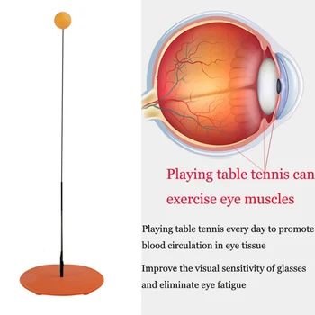 

Prevention Children Sucked Type Home Table Tennis Trainer Set Flexible Shaft Practice Adjustable Office Racket Rebound Myopia