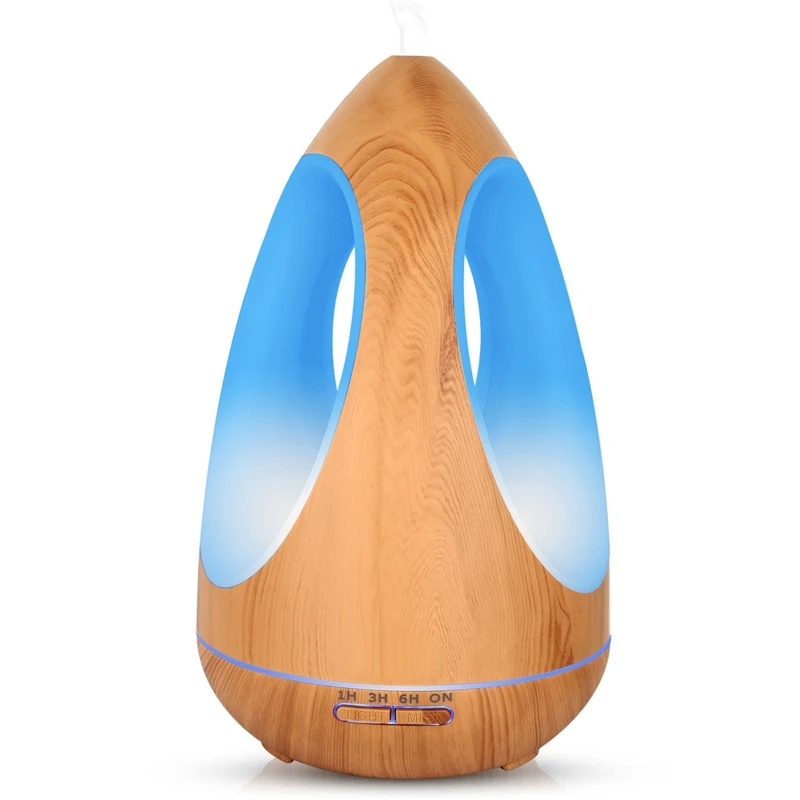 

550ML Creative Air Humidifier Aroma Essential Oil Diffuser Cool Mist with Colorful LED Light for Yoga Spa Living Room