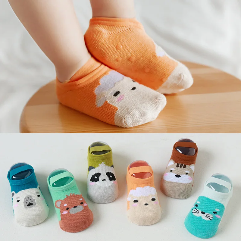

2020 nian Autumn and Winter New Style Baby Socks Dispensing Anti-slip Children Floor Socks Cartoon Bandage Cloth xue bu wa Early