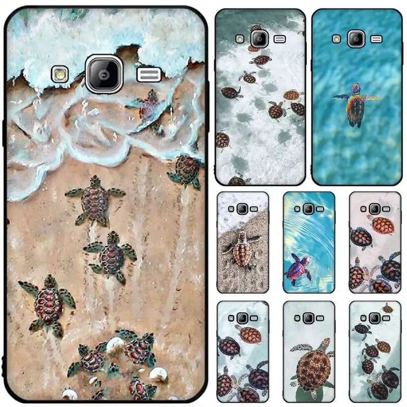 

OFFeier Sea turtle Black Soft Shell Phone Case Capa For Samsung J6 Prime 7 Plus Peime J7 Neo J8 J6Plus J7 Duo 2018 2019