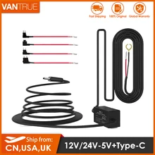 Vantrue 11.5ft tipo c usb 12v 24v a 5v hardwire kit com mini, acs, ato, micro2 proteção de baixa tensão para n4/t3/n2s traço cam