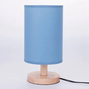 

Modern Wood Linen Bedside Minimalist Table Lamp E27 AC110V-240V US Plug Student Table Lamp Bedroom Bedside Lamp Indoor Living Ro