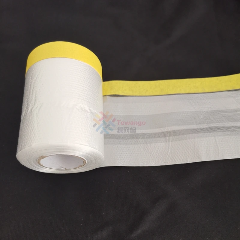 Nuevo material, cubierta protectora de pintura, papel de enmascarar en aerosol, película de papel Kraft de plástico, barrera, cintas protectoras para renovación de automóviles