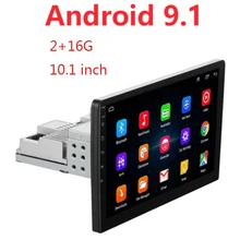 1 din 10,1 дюймов Android 9,1 2+ 16G Автомобильный мультимедийный 1 Din автомагнитола Gps центральный FM USB один din автомагнитола Автомагнитола 50