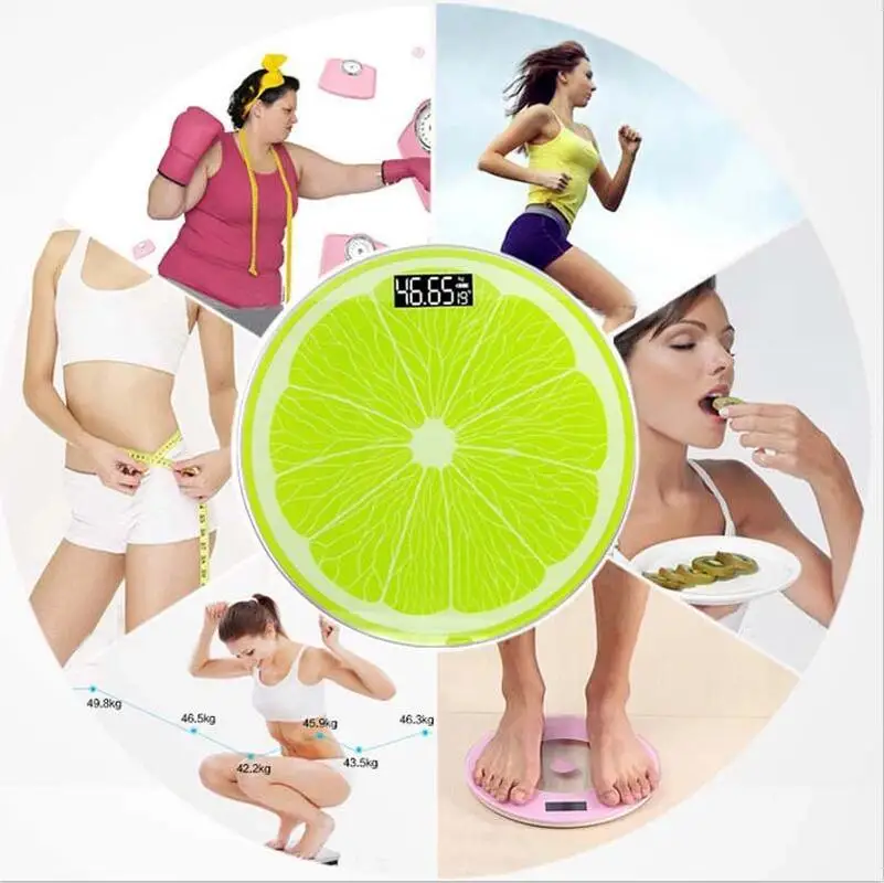 ЖК дисплей Дисплей USB зарядки Ванная комната напольные электронные весы тела Smart