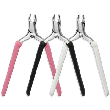 

Professional Stainless Steel Nail Cuticle Clipper Remover Scissors Dead Skin Trimmer Cutter Finger Foot Care Tool Pink And White