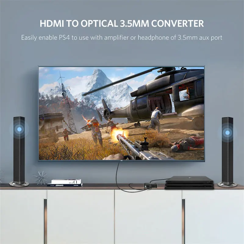 Ugreen HDMI аудио экстрактор SPDIF оптический Toslink аудио экстрактор конвертер HDMI аудио сплиттер 3,5 мм разъем адаптер Переключатель HDMI Ugreen HDMI аудио экстрактор SPDIF оптический Toslink аудио экстрактор конвертер HDMI аудио сплиттер 3,5 мм разъем адаптер Переключатель HDMI