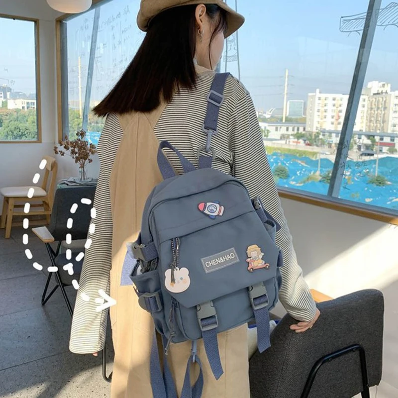 Women Nylon Backpack Purse Convertible Ladies Fashion Casual Daypack Travel Small School Shoulder Bags