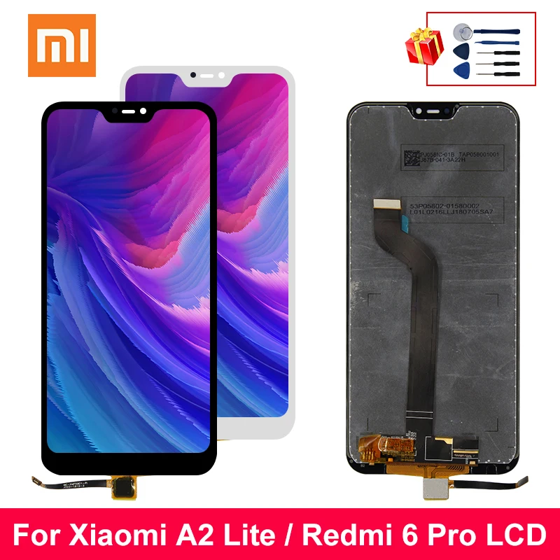 ЖК дисплей 5 84 дюйма для Xiaomi Mi A2 Lite с рамкой дигитайзер сенсорный экран замена Redmi 6