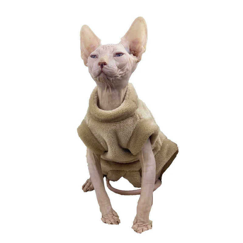Sphinx Vetements D Hiver En Flanelle Pour Chat Sans Poils Chauds A Quatre Pattes Aliexpress