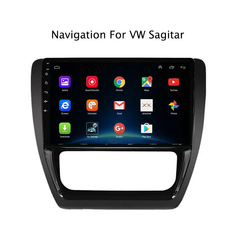 Top 10.1Inch Android 8.1 Car DVD GPS Navigation Player For VW Sagitar 2012 2013-2018 4G LTE with SIM Card Slot 2DIN Car Radio Stereo 2