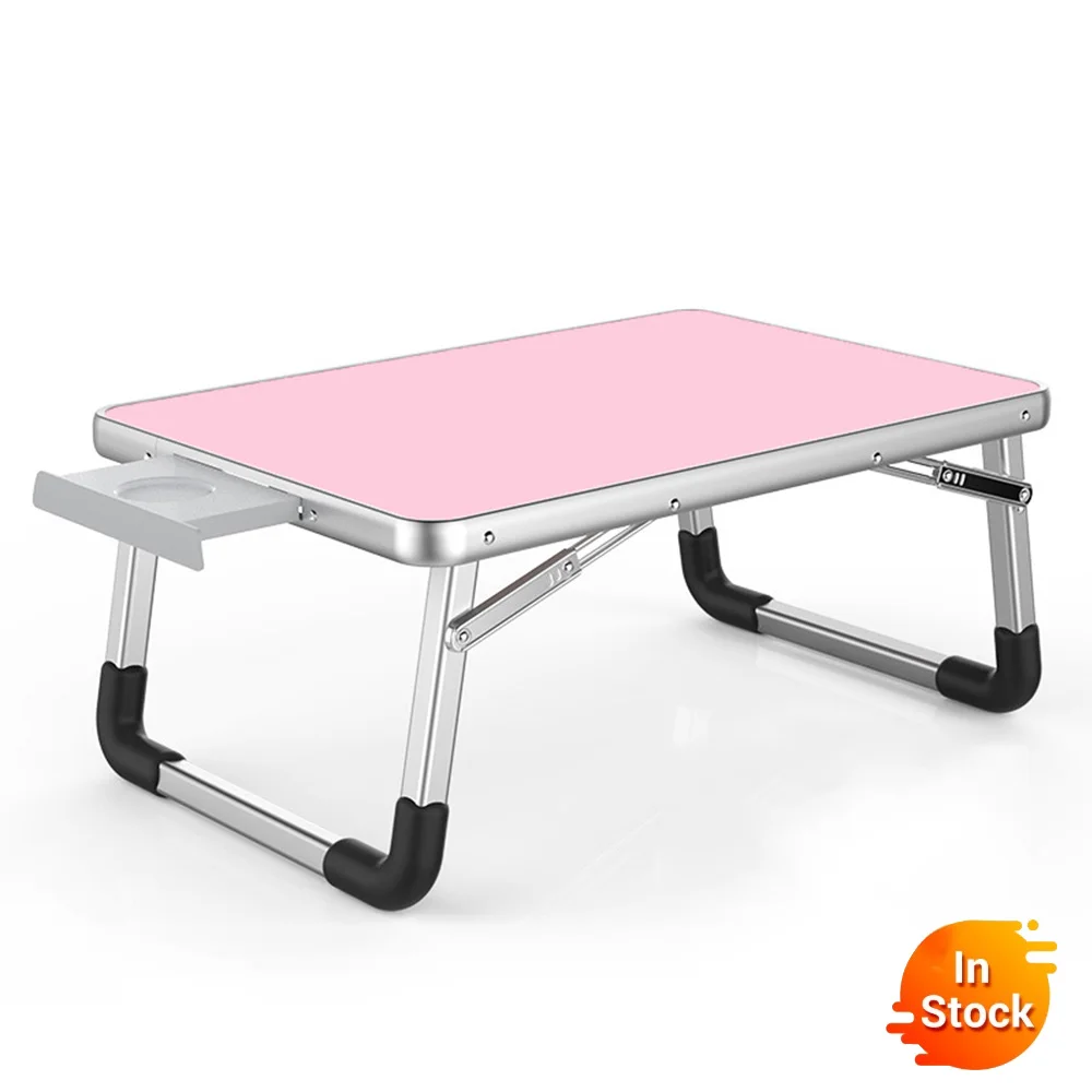 

Outdoor folding computer desk Laptop Desk 60*40cm Adjustable Folding Laptop Notebook PC Desk Table Stand Portable Bed Tray