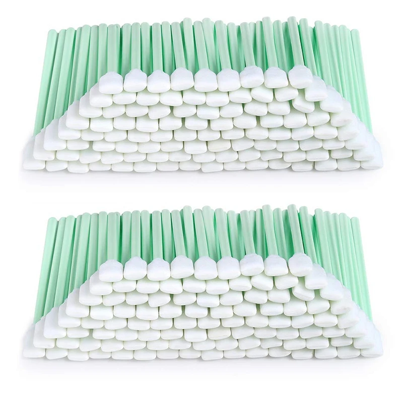 

200Pcs 5.11 Inch Square Rectangle Foam Cleaning Swab Sticks for Solvent Format Inkjet Printer Roland Optical Equipment