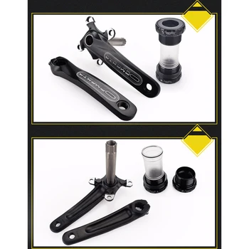 

Bike Cranks Bicycle Hollow Crankset 170mm Left Right Arm Bottom MTB Parts