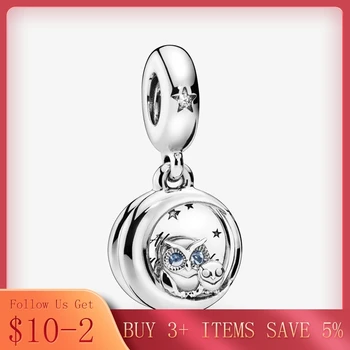 

CODEDOG100% Real 925 Sterling Silver owl Charm Fit Original 3mm Bracelet&Bangle Making Fashion DIY Jewelry For Women 666