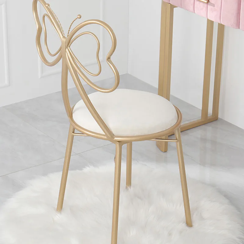 Chair Living Room Chairs Metal Butterfly Bow Backrest Make Up Dining Chair Desk Chairs кресло для отдыха chaises Salle Manger