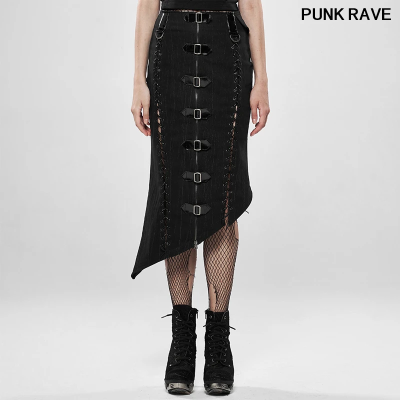 Mode Elastische Denim Onzichtbare Rits Asymmetrische Zoom Half Rok Punk Militaire Stijl Dodelijke Spel Vrouwen Rok Punk Rave WQ-454BQF Mode Elastische Denim Onzichtbare Rits Asymmetrische Zoom Half Rok Punk Militaire Stijl Dodelijke Spel Vrouwen Rok Punk Rave WQ-454BQF