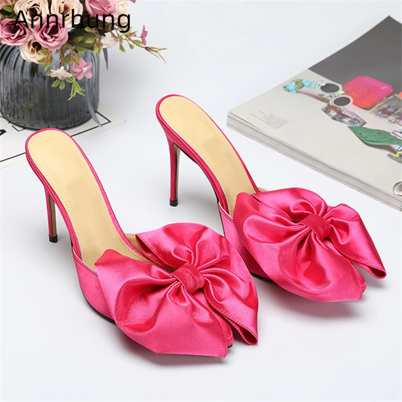 pink satin slippers