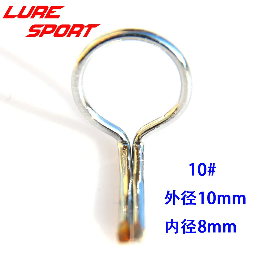 LureSport 30 pcs MOG fly rod guide Steel Ring guide silver frame