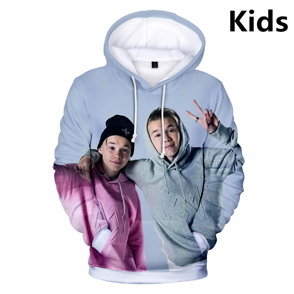 

2 To 12 Years Kids Hoodies Marcus & Martinus 3D Printed Hoodie Sweatshirt Boys Girls Casual Long Sleeve Jacket Coat Teen Clothes