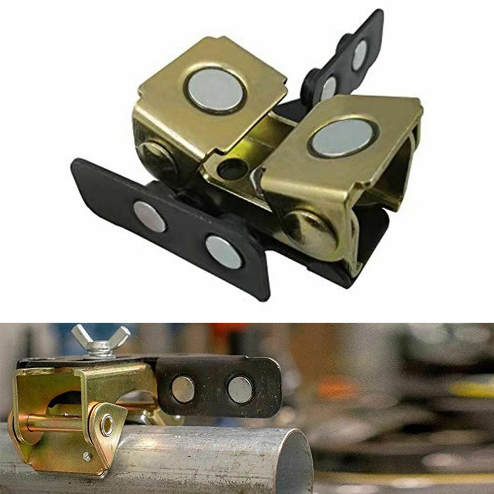 Magnetic Welding Clamps Magnetic Welding Holder Welding Fixture Adjustable Magnetic V-Pads Strong Hand Tool V-type Clamps