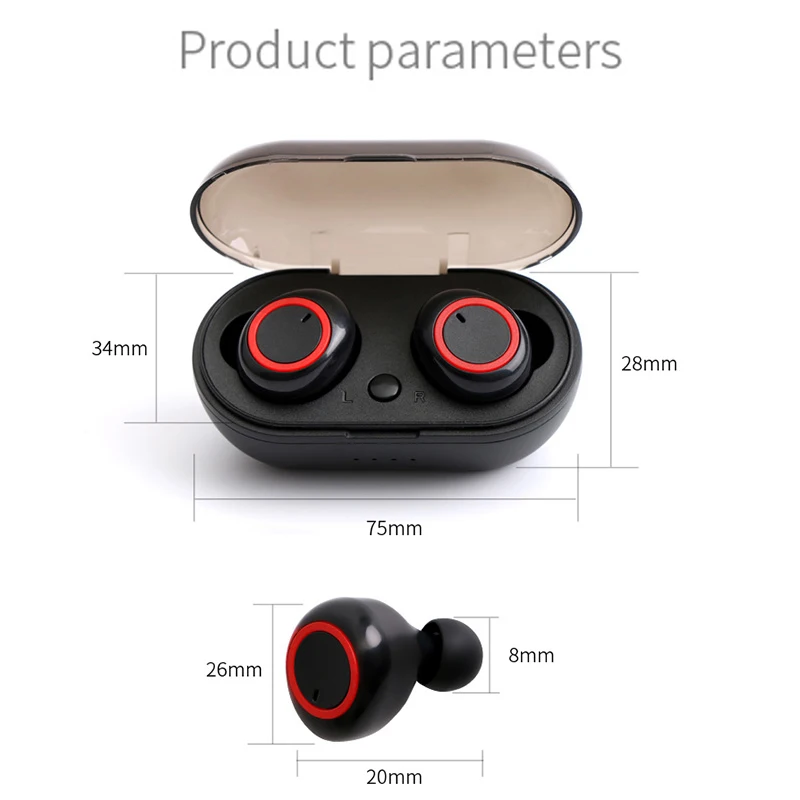 K18 Bluetooth Kopfhörer 5.0 Wireless Mini Kopfhörer Bass Headset W4W0 